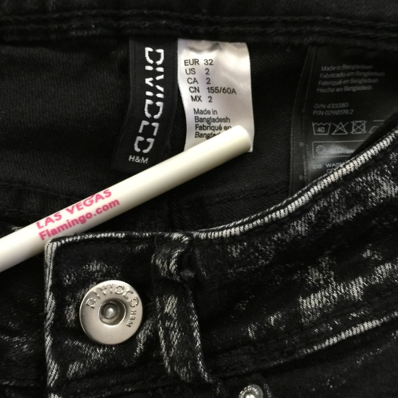 Divided By H&M 2 Acid Wash Skinny Jean W 23 x I 30 - Picture 5 of 5